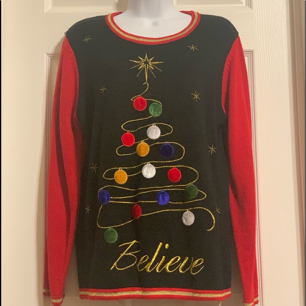 Christmas Sweater /12-14 L/G /Holiday Time- SW-22